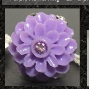 Purple Flower Ring